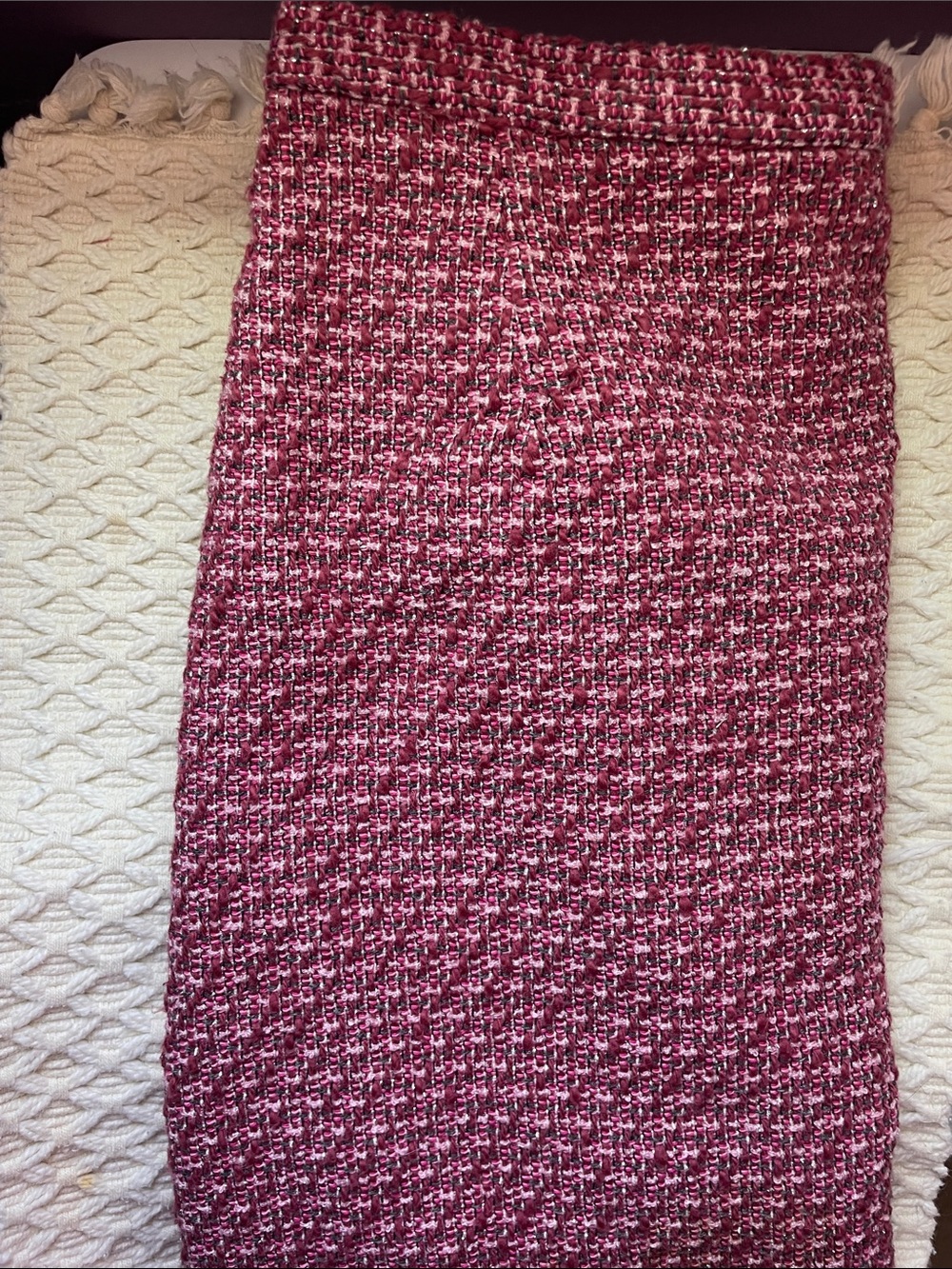 VTG NEIMAN MARCUS METALLIC TWEED SKIRT
